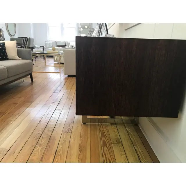 Brown 1910s Raz Credenza Designed by Stanley Jay Friedman for Brueton. For Sale - Image 8 of 9