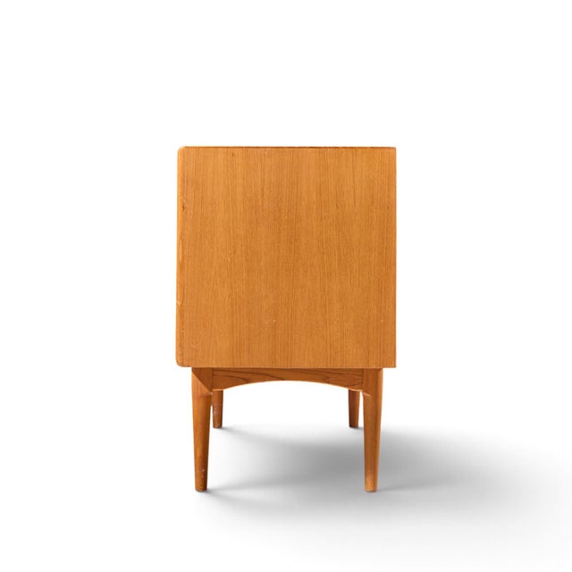 Bernhard Pedersen Mid Century Danish Teak Tambour Door Credenza and Hutch For Sale In Chicago - Image 6 of 13