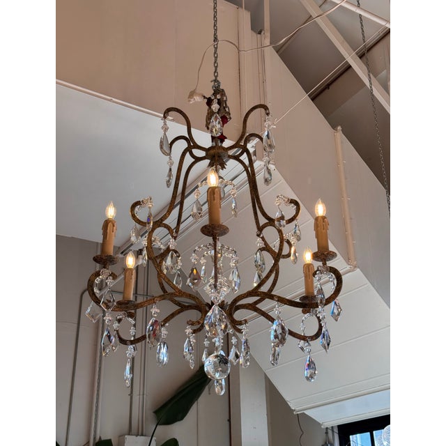 Metal Dennis & Leen Chantilly Chandelier For Sale - Image 7 of 12