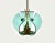 1950s Mid-Century Italian Pendant Lamp in Brass and Glass by Fontana Arte, 1950s For Sale - Image 5 of 11