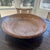 French Vintage Oversized French Hand Thrown Mustard Brown Glazed Stoneware Terracotta Bowl For Sale - Image 3 of 8