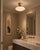 Brass 21st Century Polished Brass and Glossy Gray Uno Flush Mount by Fabio Ltd For Sale - Image 8 of 8