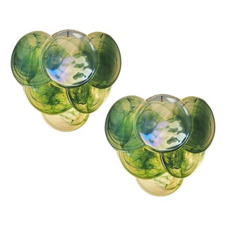 Murano Disc Wall Sconces, 1990, Set of 2 For Sale