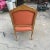1970s Vintage Salmon Colored Cushions Wooden Chair For Sale - Image 9 of 9