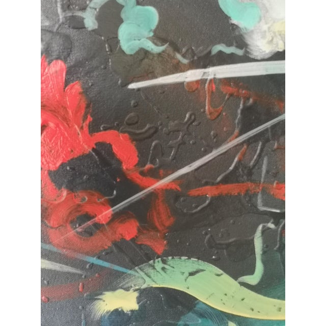 Conillo, Abstract Composition, 1990s, Oil Painting on Canvas For Sale - Image 6 of 8