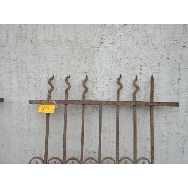 Victorian Antique Victorian Iron Gate Window Garden Fence For Sale - Image 3 of 7