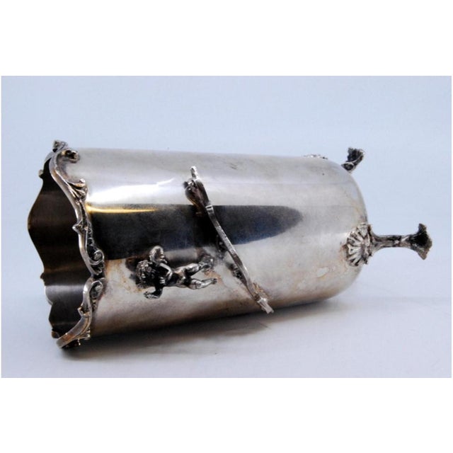 Silver Cache-Pot with Angels and Feet For Sale - Image 4 of 10