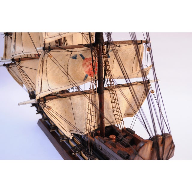 Wood Large Model of the Fragata Espanola Ano 1780 Spanish War Ship For Sale - Image 7 of 13