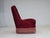 1960s Danish Armchair in Red Furniture Velour and Beech Wood Legs, 1960s For Sale - Image 5 of 18