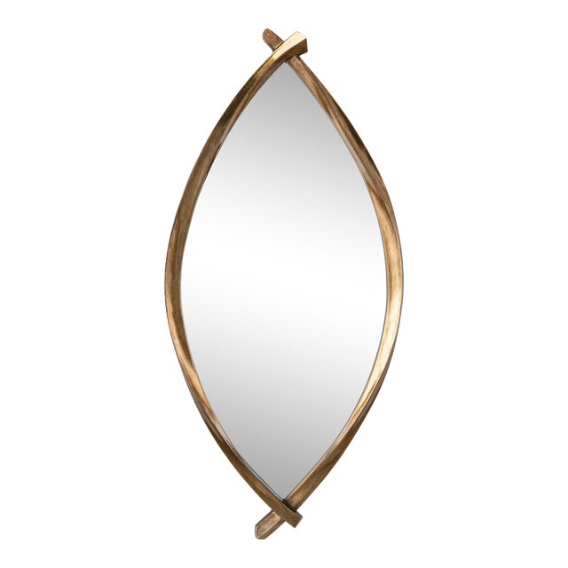 Regina Andrew Arbre Mirror in Antique Gold For Sale