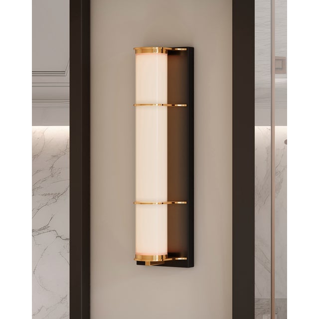 2020s Currey & Company Blaine Bronze Bath Wall Sconce For Sale - Image 5 of 5