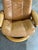 Tan Ekornes Stressless Tan Leather Lounge Chair With Ottoman Mid-Century Modern 1980s For Sale - Image 8 of 13