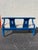 1970s High Gloss Patriot Blue Chinoiserie Settee – Newly Lacquered – 48” Wide For Sale - Image 4 of 11