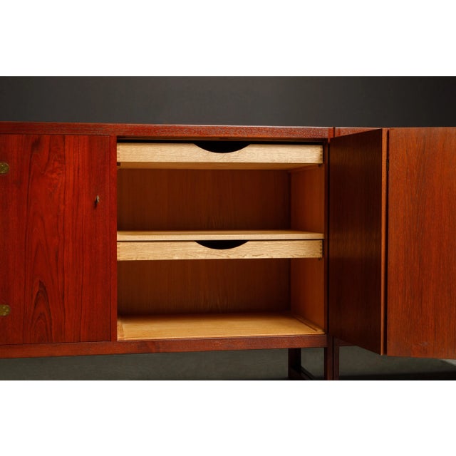 Børge Mogensen for P. Lauritsen & Son Sideboard Cabinets, 1950s Denmark, Signed - A Pair For Sale In Los Angeles - Image 6 of 12