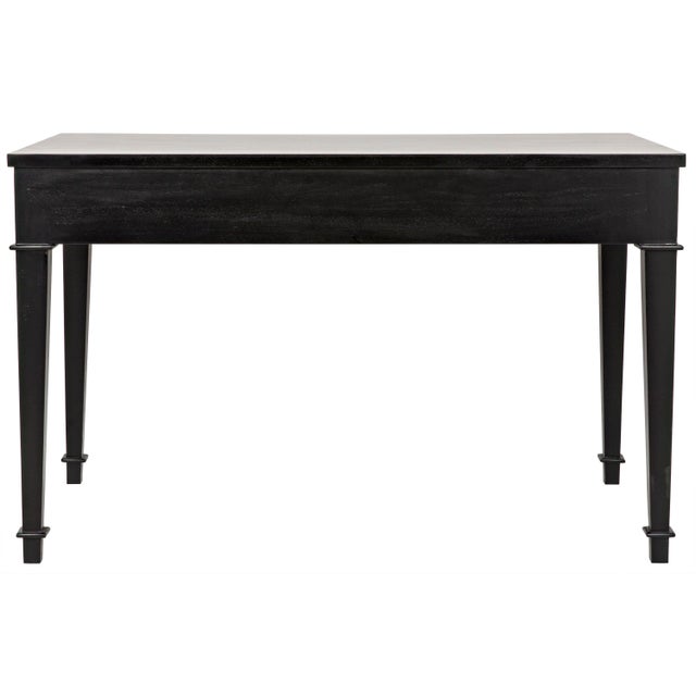 Curba Desk, Hand Rubbed Black For Sale - Image 9 of 12
