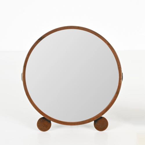Amazing Art Deco adjustable table mirror in copper. This incredibly charming and unique piece was made in Italy during the...