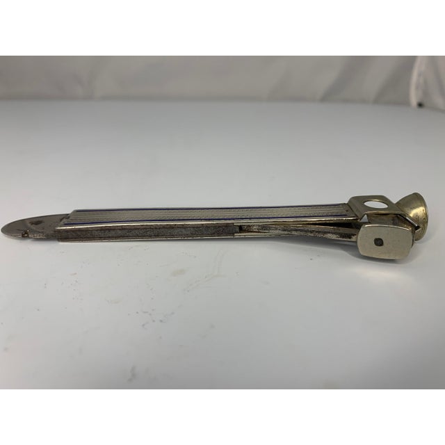 Vintage .935 Silver & Enamel Cigar Cutter, Rostfrei Hallmarked For Sale - Image 6 of 10