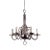 Willburg Chandelier in Nickel Finish For Sale