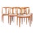 Johannes Andersen for Uldum Mobelfabrik Mid Century Teak Juliane Chairs – Set of 6 For Sale
