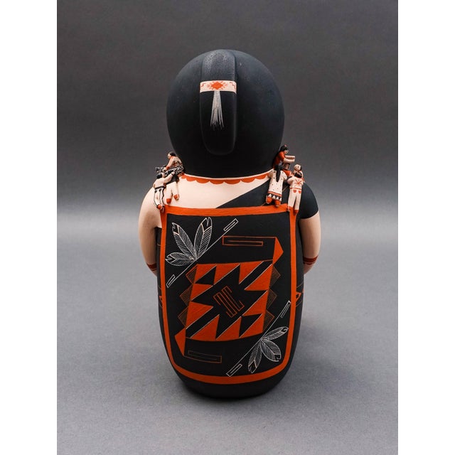 Dena Suina Cochiti Pueblo New Mexico Storyteller 30 Children Pottery Sculpture For Sale - Image 4 of 8