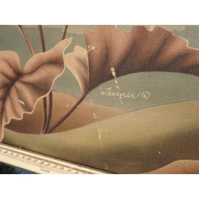 Gorgeous Picture in Good Vintage Condition. Solid and Firm. There is wear that is usual for its age. Please study the...