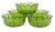 Mid-Century Modern Vintage Anchor Hocking Avocado Green Salad Bowls a Set of 5 For Sale - Image 3 of 8