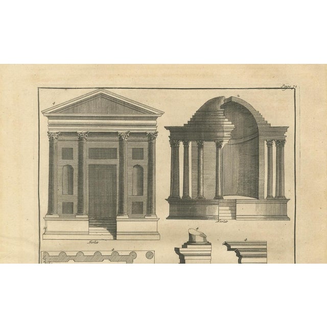 Early 18th Century Montfaucon, Architecture Engraving, 1721, Paper For Sale - Image 5 of 9