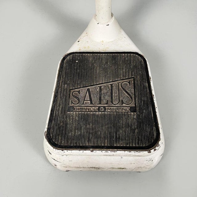 Italian White Metal Vertical Medical Scale from Salus, 1960s For Sale - Image 14 of 17