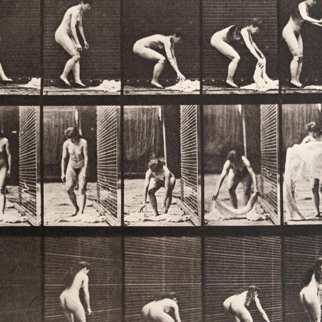 Eadweard Muybridge, Black and White Women in Motion Study, 1982, Photograph, Framed For Sale - Image 4 of 9