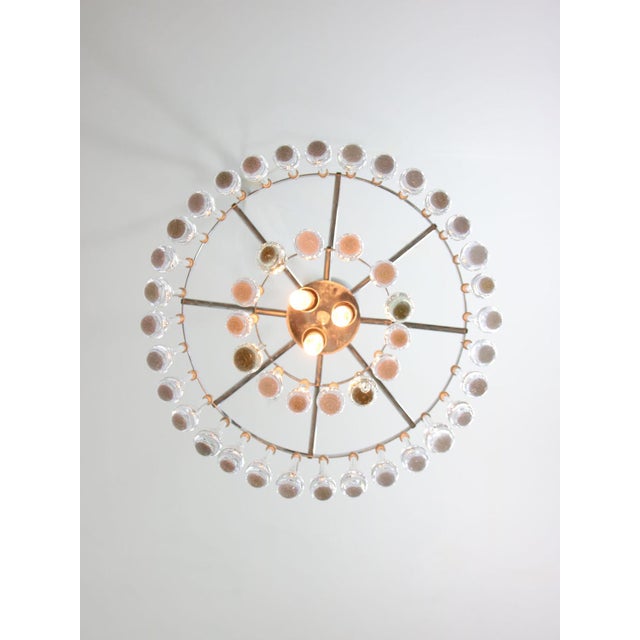 Mid-Century Italian Crystal Teardrop Chandelier, 1960s For Sale - Image 4 of 17