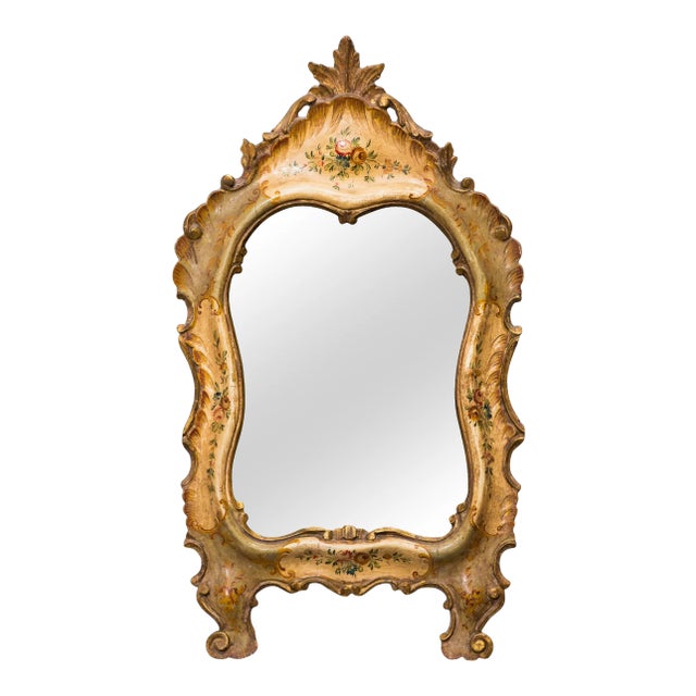 1920s Italian Painted Mirror For Sale