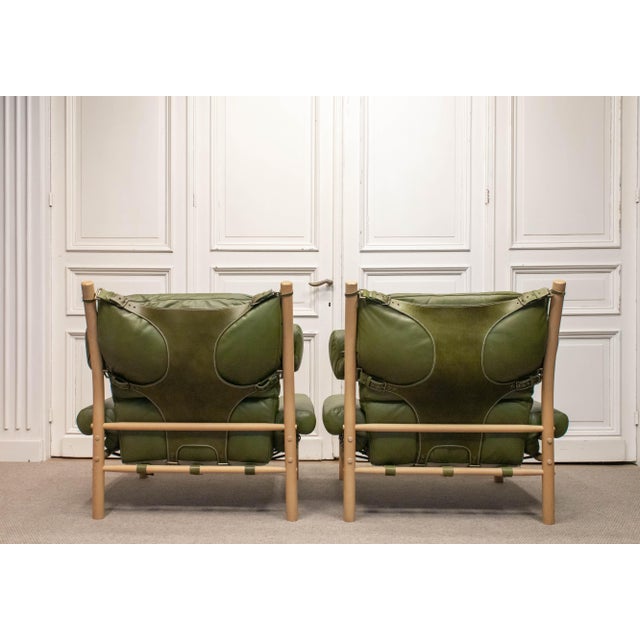 Inca Lounge Chairs and Ottomans by Arne Norell for Norell AB, Sweden, 1970s, Set of 4 For Sale - Image 10 of 16