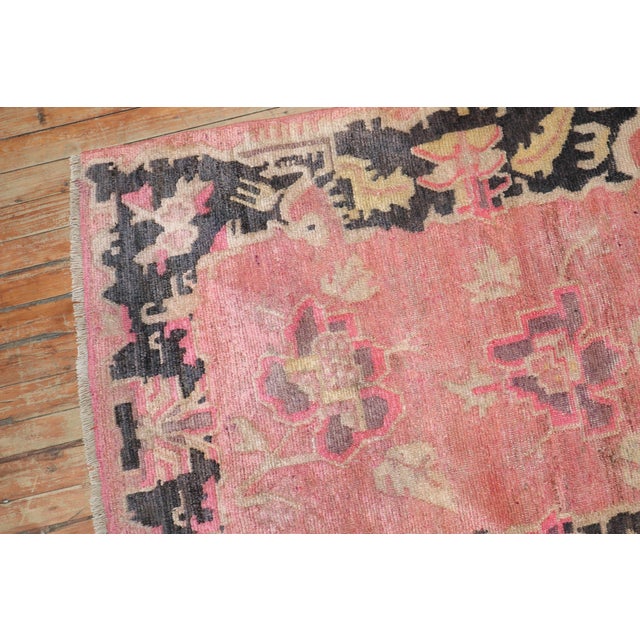 1930s Tibetan floral rug in a soft pink tone Details rug no. j3568 size 3' x 4' 9" (91 x 145 cm)