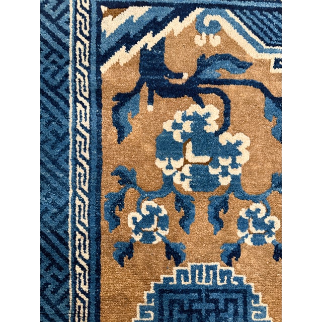 Early 20th Century Antique Chinese Peking Rug With Floral Motifs 2'3" X 4'5" For Sale - Image 5 of 12