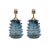 Glass Blue Rostrato Murano Glass Table Lamps, 2000, Set of 2 For Sale - Image 7 of 7