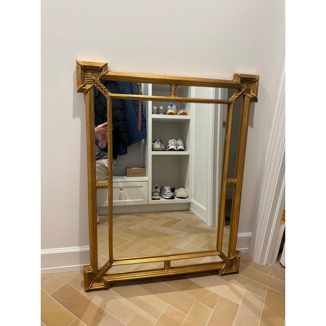 Wood Carvers’ Guild “Quatrain” Mirror – 34” X 43” – Italian Gold Leaf – 1990 For Sale - Image 7 of 10