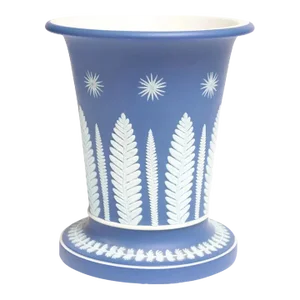 Antique Early 19th Century Georgian Wedgwood Blue Jasperware Vase