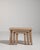 Set of Three Oak Brutalist Nesting Tables, Antique, France, Circa 1970 For Sale - Image 11 of 13