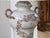 Late 20th Century Late 20th Century French Faience Lamp With Floral Wreath and Serpent Handles For Sale - Image 5 of 9