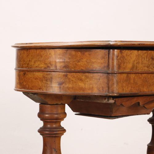 Wood Umbertino Walnut Work Table For Sale - Image 7 of 11