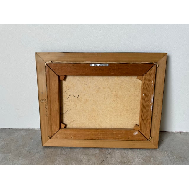 1960's Vintage Mediterranean Coastal Fisherman Oil Painting, Signed For Sale - Image 9 of 9