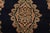 Sarouk Rug 9′ X 11’9” Blue Wool Semi-Antique Traditional Hand-Knotted Carpet For Sale In Philadelphia - Image 6 of 15