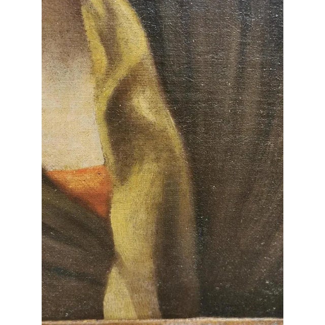 Italian School Artist, Virgin of Sorrows, 17th Century, Oil on Canvas, Framed For Sale - Image 7 of 10