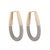 Contemporary Pave Diamonds Gold Hoop Earrings, A Pair For Sale - Image 3 of 9