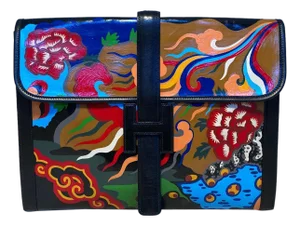 Hermes Hand Painted Jige 35 Clutch