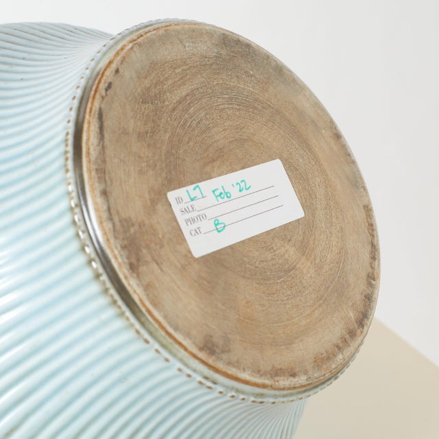 Blue Qing Style Clair de Lune Glaze Vase For Sale - Image 8 of 8