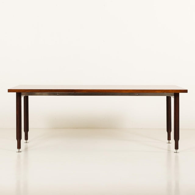 Mid-Century Italian Rosewood Table, 1960s For Sale - Image 4 of 12