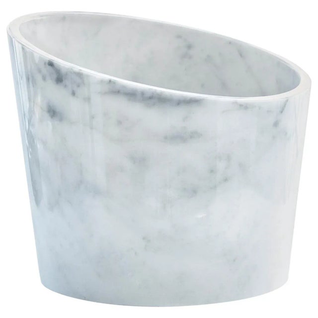 Large White Marble Glacette For Sale - Image 9 of 9