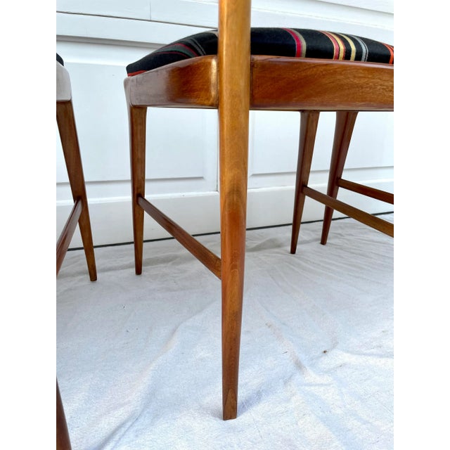 Brown Italian Mid-Century Modern Chairs Attributed to Vittorio Dassi For Sale - Image 8 of 13