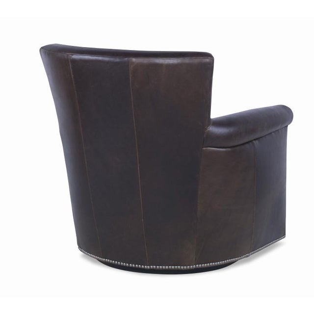 This piece is available only as shown, and will ship in 2-3 weeks. A swivel chair from Century Furniture's Century Trading...